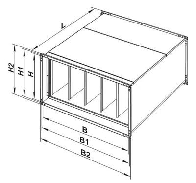 Фільтр бокс для прямокутних каналів