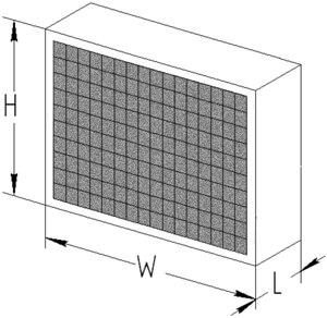 Фільтр повітряний панельний - вугільний